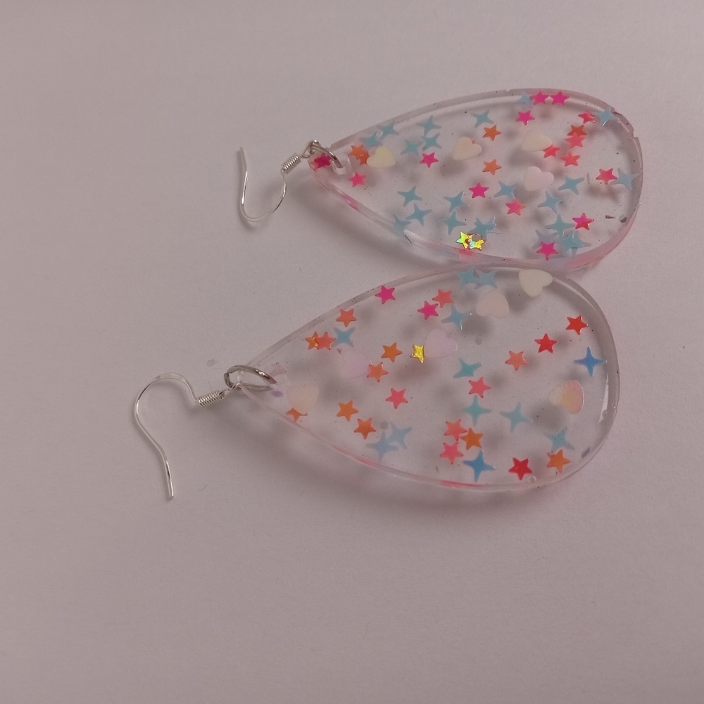 Colorful Teardrop Earrings - Picture 7 of 8